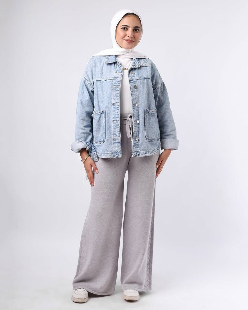 Knitted Winter Wide-Leg Pants – Cozy & Stylish