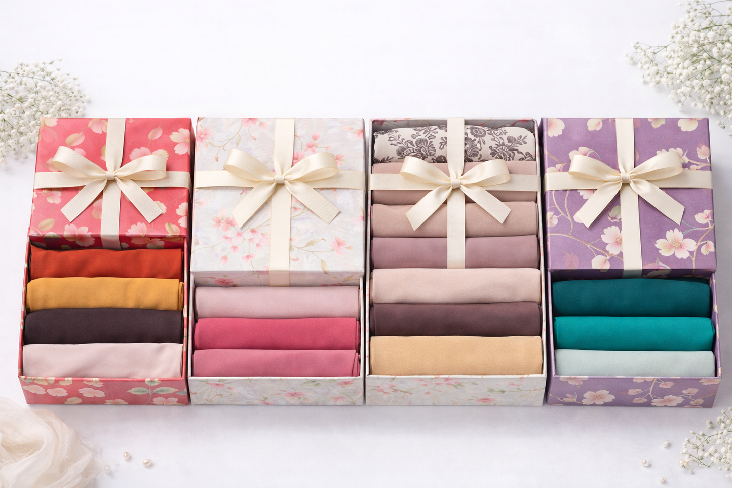 Eid Chiffon Hijab Gift Box – Ready to Gift Heba Boutique